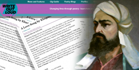 La obra de Khaqani en un sitio web literario de Inglaterra