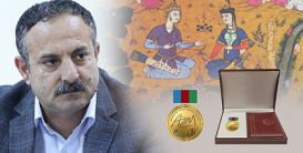 Notable Azerbaijani Writer Etimad Bashkechid Presented an Award