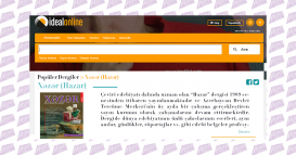 Журнал «Хазар» размещен на турецком портале